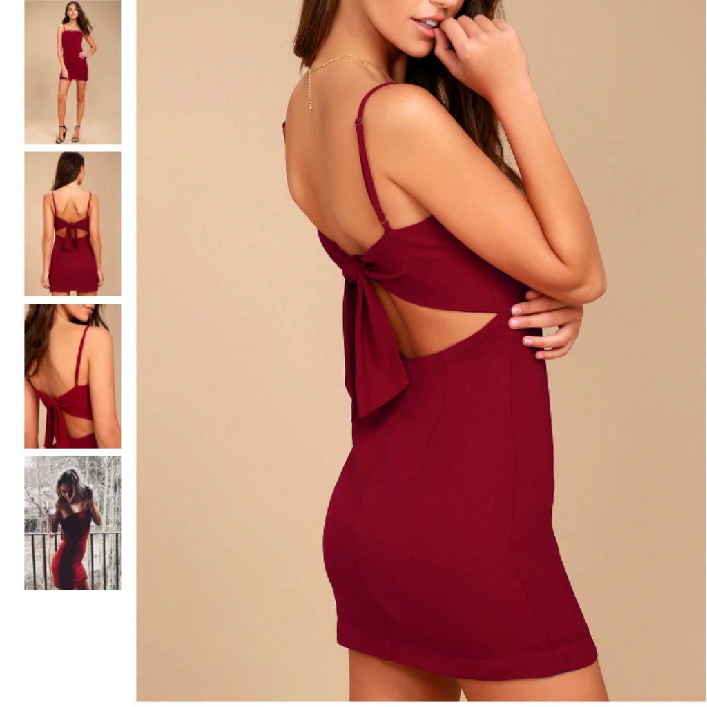 Lulu's Toast To Life Red Mini Dress Medium